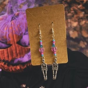 Handmade Candy Skelliez Earrings